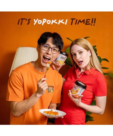 Yopokki Cheese Tteokbokki Cup - Korean Topokki Instant Rice Cake with Cheese Sauce (Pack of 2) - Korean Snack - Buy Online on GoSupps.com