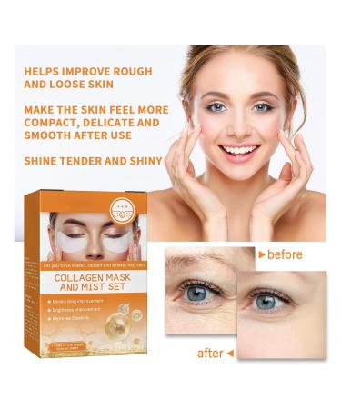 Yidkx Korean Soluble Collagen Film Set | Highprime Collagen Mask & Mist for Radiant Skin (1 Set) - Shop Internationally - Buy Online on GoSupps.com