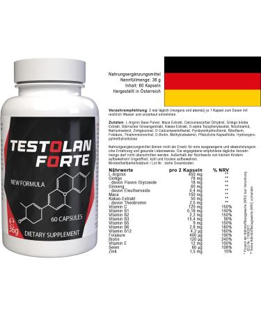  TESTOLAN Testolan Forte - 60 Capsules - Buy Online on GoSupps.com