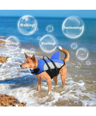 Dog Lifeguard Vest for Dogs | Reflective Adjustable Buoyant - Blue XL (66-78cm) | Swim & Surf Safely - Buy Online on GoSupps.com