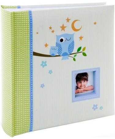 Kusso Blue Sleepy Owl Children's Photo Album - Personalize with 200 6x4 Inch Photos for Babies, Toddlers, and Kids - Buy Online on GoSupps.com