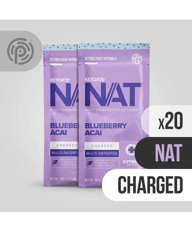 Keto//OS NAT Blueberry Acai Charged - Exogenous Ketones BHB Salts (20 Count) - Buy Online on GoSupps.com