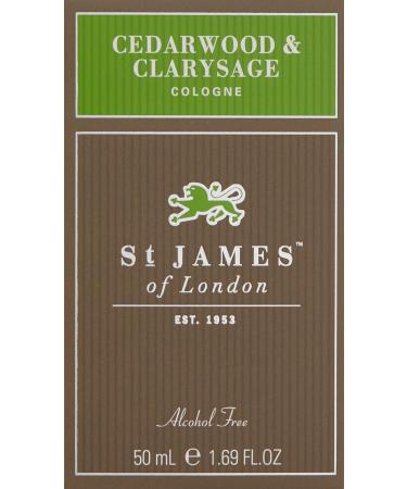 St James of London Cedarwood & Clarysage Cologne 1.69 Fl Oz - Buy Online on GoSupps.com
