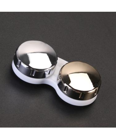 Fashionable Gold ROSENICE Contact Lens Case Set - Travel Lens Container with Mirror - Ideal for International Shipping - Buy Online on GoSupps.com