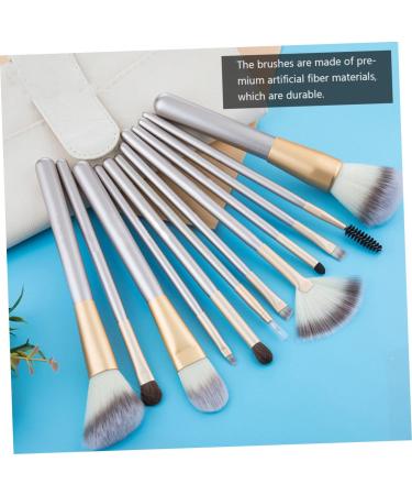 Professional Makeup Brush Set - 10-Piece Nylon Cosmetic Kit for Flawless Application | Eyebrow Powder Blush & More - Buy Online on GoSupps.com