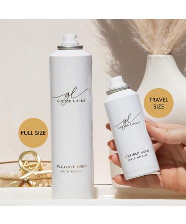 Goldie Locks Flexible Hold Hair Spray Brushable Finish For All Hair Types & Extensions Humidity Resistant Lightweight for Volume and Styling Control 9 oz 9 Ounce - Buy Online on GoSupps.com