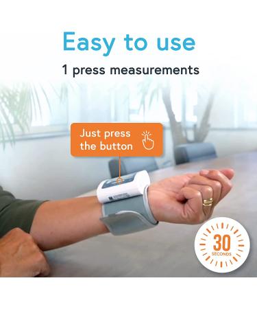 iProven Wrist Blood Pressure Monitor with Large LCD Display - Portable & Easy to Use - Adjustable Cuff 5.3-8.5 Inch - Automatic Machine with Irregular Heartbeat Detection - Buy Online on GoSupps.com