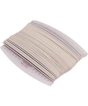 240/240 Grit Nail Polish File Heavy Duty Half Moon Nail Gel Removal File Washable and Portable Nail Files with Sand Bar and Composite Wood Rough Nail Files for Finishing - Buy Online on GoSupps.com