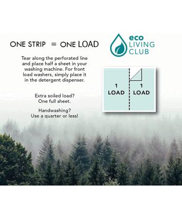 Eco Living Club Laundry Detergent Sheets Hypoallergenic Eco-Friendly Biodegradable Plastic Free Paraben and Cruelty Free Travel Friendly Eco-strips (40 Load) (Spring Scent) - Buy Online on GoSupps.com