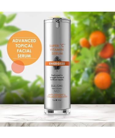 Energize Vitamin C Serum for Face & Eyes - Clinical Strength Anti Aging Serum with Triple Blend of Vitamin C - Brightening & Hydrating Facial Serum - Buy Online on GoSupps.com