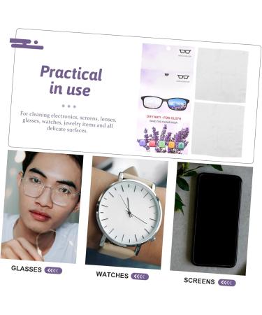 FOMIYES 4 Pcs Glasses Lens Wipes - Ultra Soft Eyeglasses Cleaning Cloths | Portable Lens Cleaner for Crystal Clear Vision - Buy Online on GoSupps.com