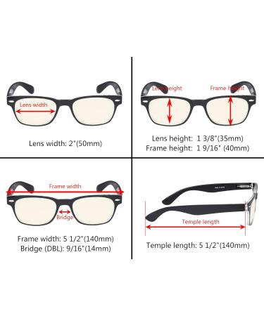 Eyekepper 5 Pack Ladies Blue Light Blocking Readers - Retro Computer Glasses +1.50 Strength - Stylish and Protective - Buy Online on GoSupps.com