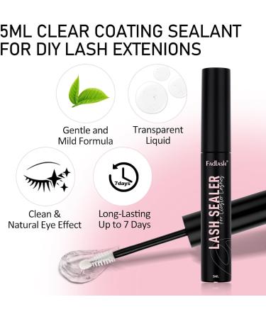 Clear Lash Sealant for Eyelash Extensions - Long-Lasting Overnight Sealer for Cluster Lashes | FADLASH 5ml - Buy Online on GoSupps.com