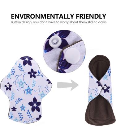 6 Pcs Reusable Bamboo Sanitary Pads | Fast Absorption & Eco-Friendly Safety for Women - Buy Online on GoSupps.com