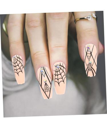 4 Sets Halloween Fake Nails Manicure Patch DIY Manicure Supply Halloween Rhinestone Fake Nails Women Fake Nails Manicures Charm Nail Art Patches Nails for Women Nails Press minkissy - Buy Online on GoSupps.com