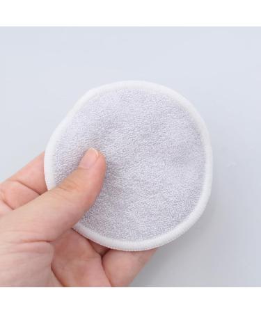 10 Pcs Premium Bamboo Fiber Makeup Remover Pads Washable Makeup Remover Cotton Reusable Makeup Remover Cotton Round Pads Soft Gently for Cleaning the Face - Buy Online on GoSupps.com