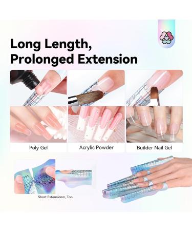 Buy Saviland Extra Long Nail Template - Professional Stencil Extension & Nail Shape Guide for Gel & Acrylic Nails | Self-Adhesive DIY Manicure - Buy Online on GoSupps.com