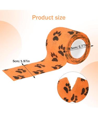 Self-Adhesive Bandage for Pets - 6 Rolls 5cm x 4.5m | Breathable Elastic Wraps for Dogs & Cats - Protects Wrists & Ankles - Buy Online on GoSupps.com