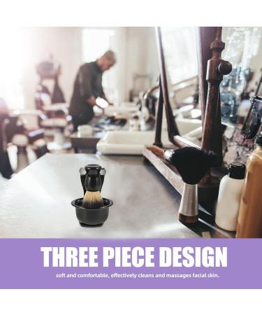 FOMIYES 3 in 1 Shaving Set - Handcrafted Shaving Brush Bowl & Stand | Premium Men's Shaving Accessory Kit - International Shipping Available - Buy Online on GoSupps.com
