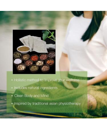 Lymphatic Drainage Ginger Foot Soak 30pcs - Natural Herbal Foot Bath for Muscle Relief, Improved Sleep, Stress Relief, and Joint Pain Soothing - Buy Online on GoSupps.com