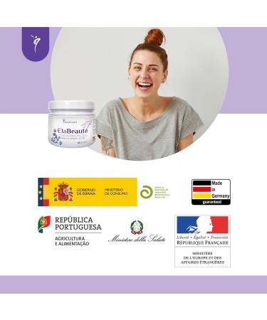 SanaExpert ElaBeaut | COLLAG NE POUR LA BEAUT DE LA PEAU | avec Q10 OPC biotine zinc et vitamines (150 grammes). Ingr dients 100% naturels. Fabriqu en Allemagne. - Buy Online on GoSupps.com