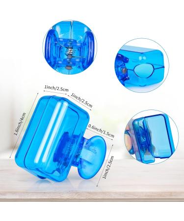 Hooqict 4 Pack Travel Toothbrush Head Covers - Portable Protector Caps for Electric and Manual Toothbrushes - Ideal for Travelling, Camping, Home, School - Blue, Red, Green, Transparent - Buy Online on GoSupps.com