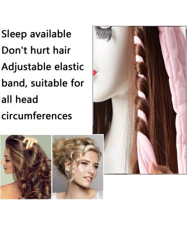 WUBAYI Heatless Curling Rod - Soft No Heat Hair Curlers for Overnight - Pink Hair Rollers - Buy Online on GoSupps.com