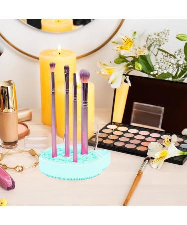 2 in 1 Makeup Brush Cleaning Mat Double-layer Silicone Cleaning Mat Makeup Brush Cleaning Pad Portable Silicone Pad Scrubber with Storage Layer for Cosmetic Brushes Washing Tool for Travel (Green) - Buy Online on GoSupps.com