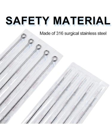 TONBAO Stick and Poke Needles Variety Pack - 100pcs 3RL, 5RL, 7RL, 9RL, 3RS, 5RS, 7RS, 9RS, 5M1, 7M1 - Buy Online on GoSupps.com