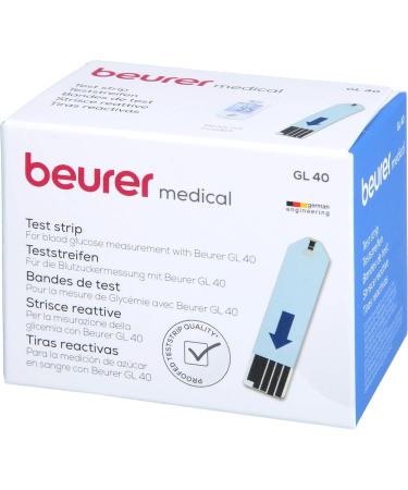 Beurer GL40 Blood Glucose Test Strips - 50 pcs | Accurate Diabetes Monitoring & International Shipping - Buy Online on GoSupps.com