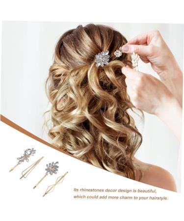 MAGICLULU 16 Pairs Rhinestone Hair Clip Bride Hair Clip Flower Hair Clip Hair Clip for Women Hair Pin Rhinestones Hairpin Jeweled Hair Clips Moon Hair Clip Zinc Alloy Round Headgear Women's - Buy Online on GoSupps.com