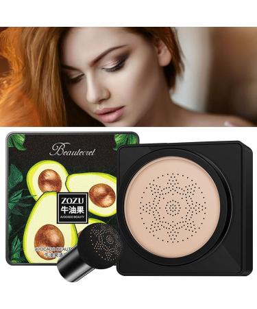 Richolyn CC Creme Mushroom Head - Avocado Moisture Cushion Foundation | Long-Lasting BB Cream for All Skin Types & Tones - Ivory - Buy Online on GoSupps.com