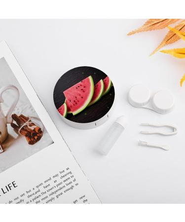 Portable Watermelon Contact Lens Case - Stylish Travel Storage Box for Easy Lens Care - Buy Online on GoSupps.com