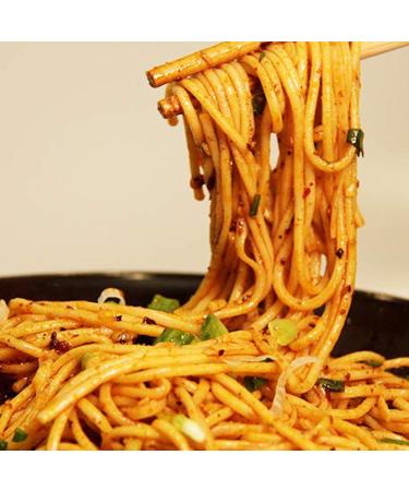 XCVFDVOR Sichuan Dan Dan Noodles Dry Mixed Noodles Traditional Chinese Classic Dan Dan Noodles Sichuan Spicy Ramen Non-fried and soup-free Dan Dan Noodles (2 packs) - Buy Online on GoSupps.com