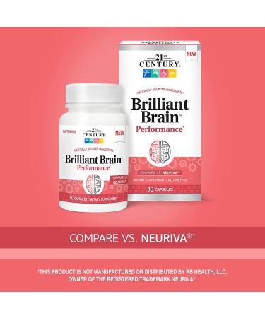21st Century Brilliant Brain Performance - Boost Cognitive Function | 30 Capsules - Buy Online on GoSupps.com