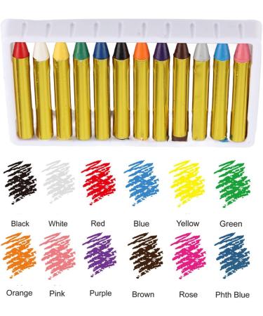  Jelquix Colorful Face Paint Stick Pencil Set Smooth Color Non-Toxic Suitable for Children's Imagination Made of High Quality Material for Painting - Buy Online on GoSupps.com