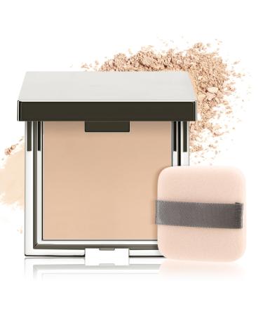 Boobeen Matte Face Finishing Powder Smooth Setting Pressed Powder Makeup Oil Control Lightweight Long Lasting Makeup Setting Foundation Compact Powder Soft Focus Effect Translucent Finish 02# Natural
