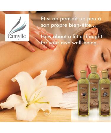 Camylle Massage Oil Selection - 4 x 250ml Oils & Cotton Bag - Perfect Gift for Relaxation - Buy Online on GoSupps.com
