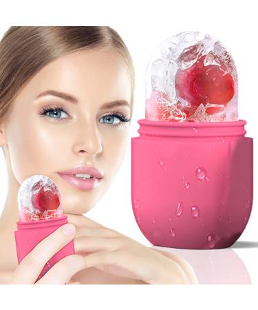 Cube Ice Face Roller for Face and Eye  Ice Face Roller  Beauty Facial Skin Care  Tighten and Tone Skin  Reduce Eye Bag  Brighten Skin (Pink)