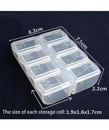 Clear Weekly Pill Case - Travel Pill Organizer Food Grade PP Material Easy to Carry - Buy Online on GoSupps.com
