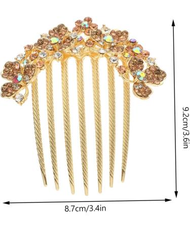 minkissy Hair Jewelry Wedding Accessories for Brides Rhinestone Hair Comb Hair Side Combs Decorative Hair Combs for Women Accessories Comb Headband Ponytail Miss Rhinestones Petal - Buy Online on GoSupps.com