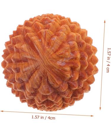 TOVINANNA 6-Piece Spiky Massage Ball Set | Handmade Wooden Roller Balls for Hand & Foot Therapy | Mini Exercise & Fitness Tool | International Shipping - Buy Online on GoSupps.com