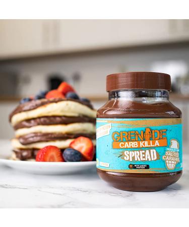 Grenade Carb Killa Protein Chocolate Spread - High Protein, Low Sugar, Gluten Free - Salted Caramel 12.7oz - Buy Online on GoSupps.com