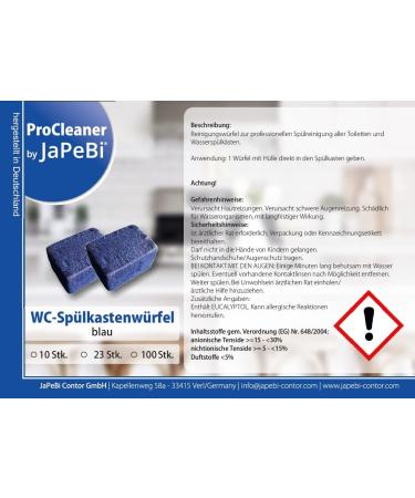 Buy 100 WC Water Tank Cleaner Tablets - Blue Cistern Cube Cleaner 50g International Shipping Available - Buy Online on GoSupps.com