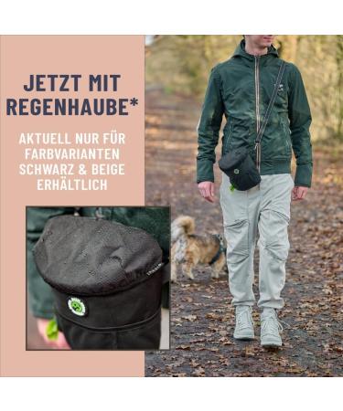 Gizzy Original Dog Treat Bag - One-Hand Open Fast Rewards Training & Puppy Education - Black with Rain Hood - Buy Online on GoSupps.com