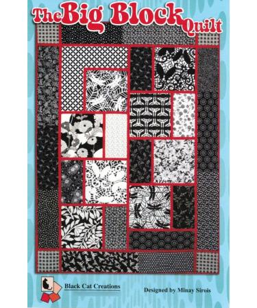 The Big Block Quilt Quilt Pattern  For Large and Scenic Prints  53 Inche by 71 Inch Finished Size