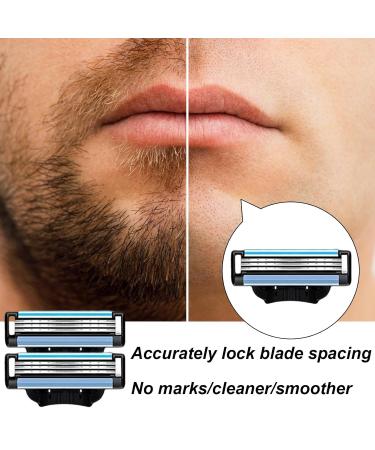 20 Replacement Razor Blades for Wet Razors - Men's Manual Beard Razor Blade Refill Packs - Buy Online on GoSupps.com