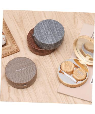 Lurrose Contact Lens Container Set - Creative Wooden Case for Colored Lenses - Travel Sleeve 7.5x7.5cm - Best for International Shipping - Buy Online on GoSupps.com