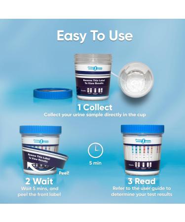 Prime Screen - 5 Pack 12 Panel Urine Multi Drug Test Cup for Home Use (AMP BAR BUP BZO COC MET MDMA MOP/OPI 300 MTD OXY PCP THC) - TDOA-6125 - Buy Online on GoSupps.com