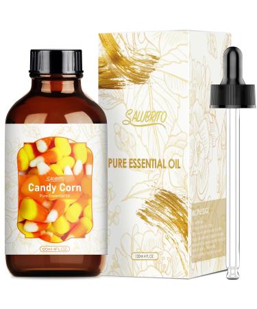 SALUBRITO Candy Corn Essential Oil 120ml Pure & Natural Aromatherapy Oils Fragrance Oil for Diffuser Great for Skin Headache Relaxation Sleep Candle & Soap Making Strong Scented